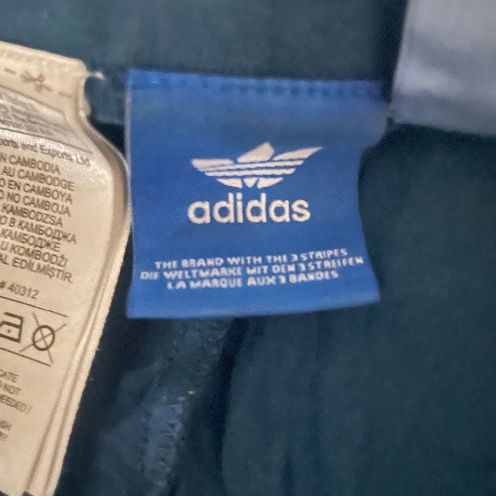 Blue Adidas Athletic Leggings - Picture 2 of 2